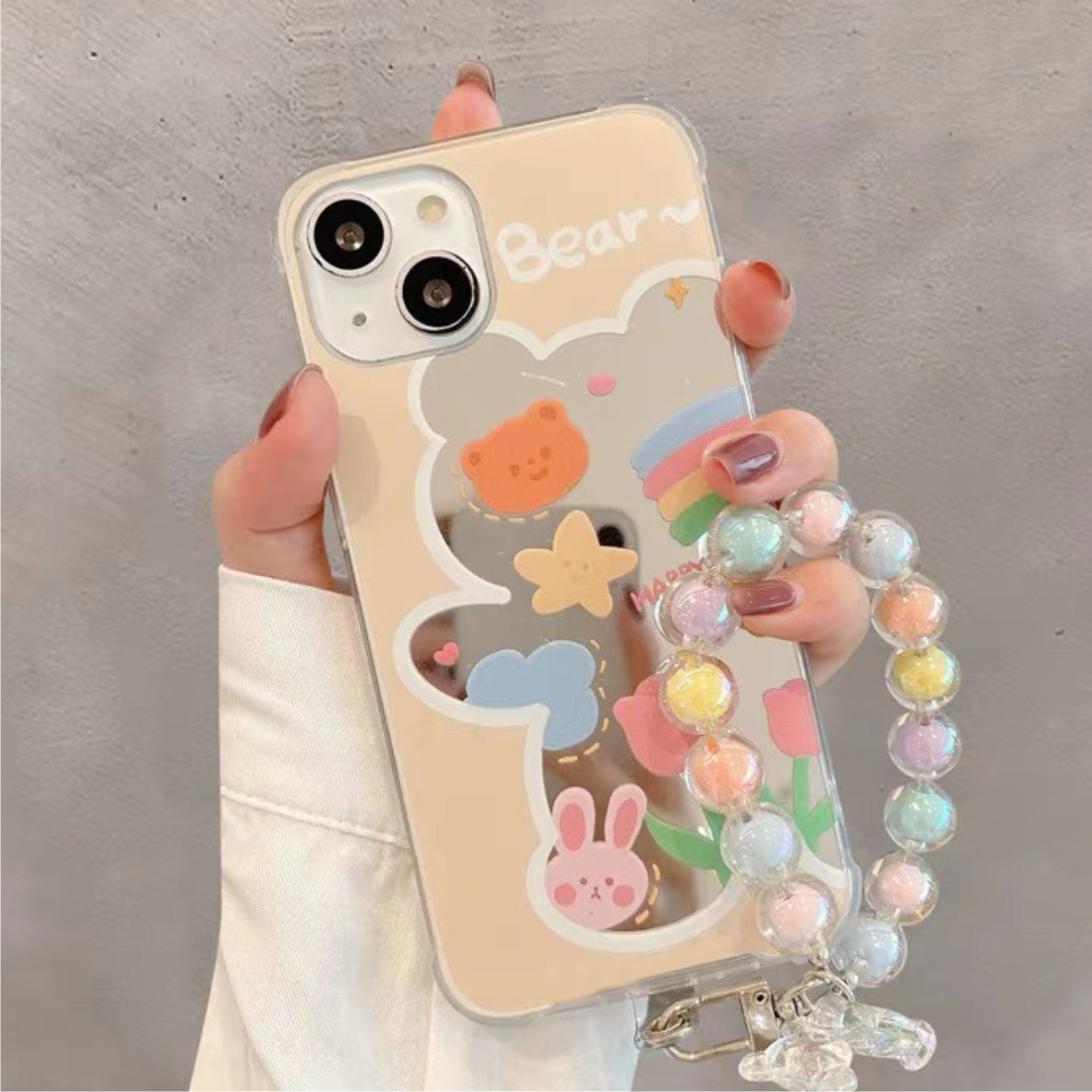 Ốp Lưng Gương Chống Sốc Bear ( Không Kèm Dây )