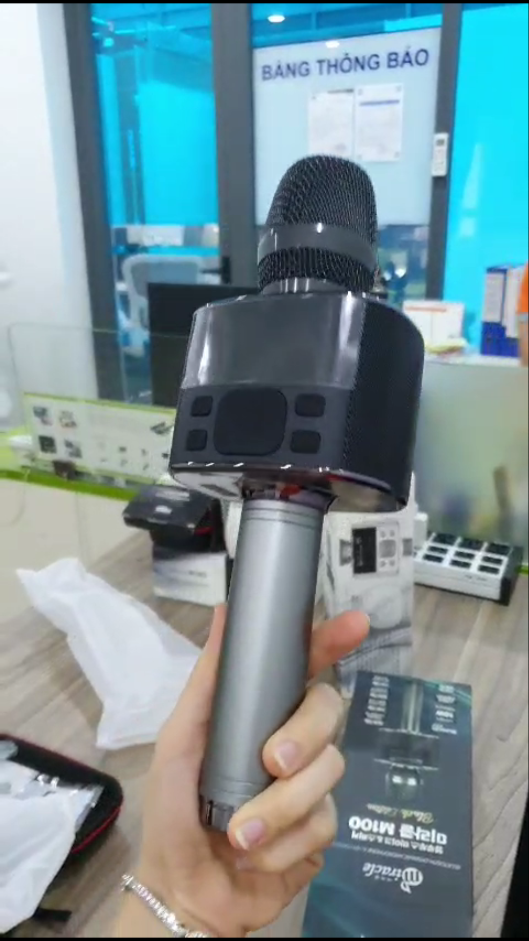 Micro Karaoke Bluetooth , Micro Miracle M100 Chính Hãng Hàn Quốc