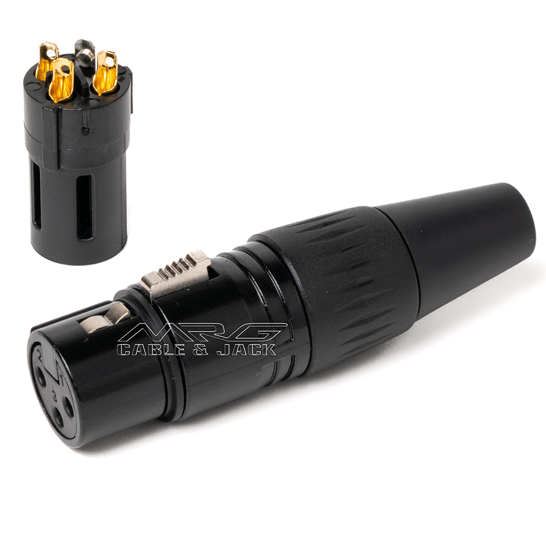 Jack Canon Cái Chân Đồng Dùng Hàn Dây Âm Thanh, giá 1 chiếc (XLR-female) | rắc canon, giắc canon, rack canon, jack cái hàn dây.