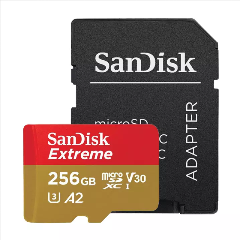 [HCM][Xả Hàng Kho] Thẻ Nhớ MicroSDXC SanDisk Extreme 256GB V30 U3 4K A2 R160MB/s W90MB/s (Vàng) - Hỗ trợ Video 4K UHD