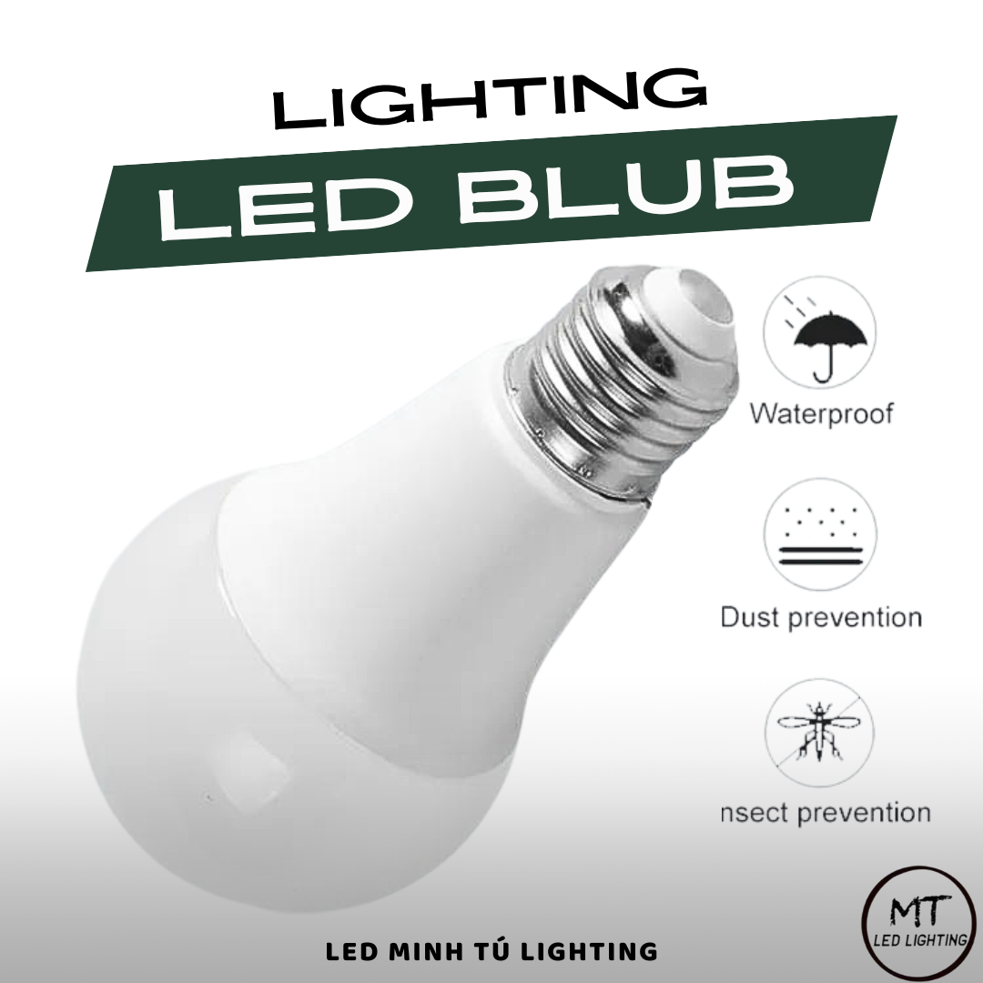 Bóng đèn LED BULB kín nước 3w 5w 7w 9w 12w