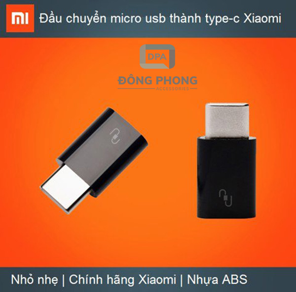 Đầu Chuyển Cổng Micro Sang Type C Chính Hãng Xiaomi
