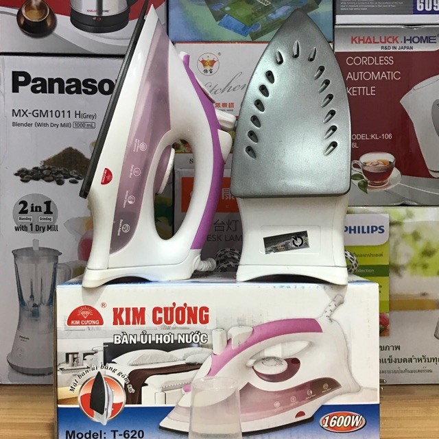 [HCM]Bàn ủi hơi nước Kim cương T620 hàng xịn cao cấp Bàn ủi quần áo đa năng mẫu bàn là quần áo mẫu mới bán chạy