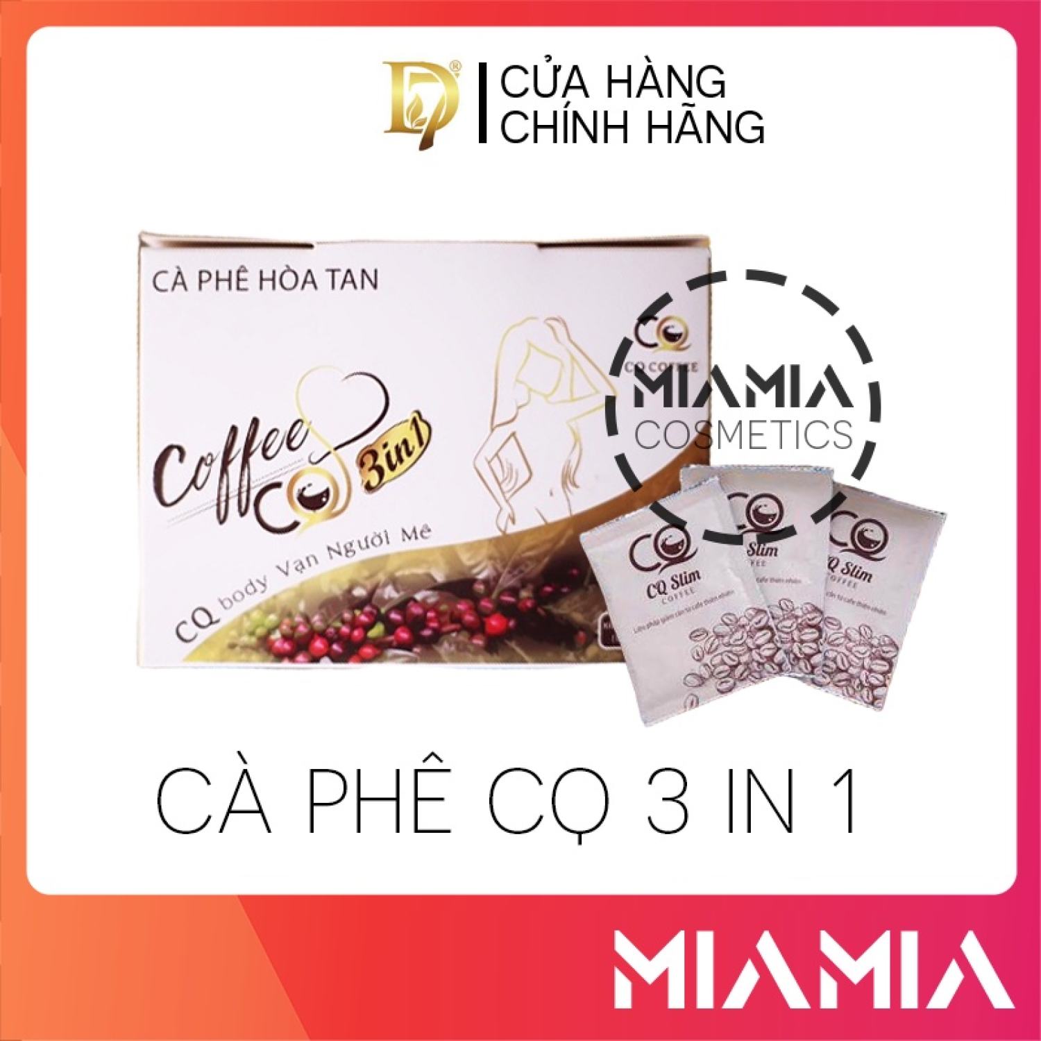 Cà phê giảm cân cq slim 3 in 1 cà phê chanel châu chính hãng