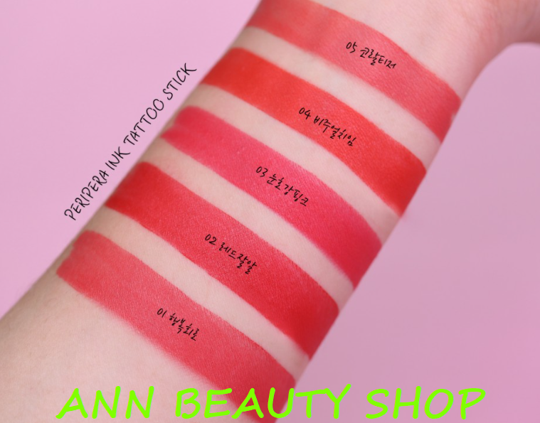 Son Thỏi Peripera Ink Tatoo Stick #05 Coral Teaser (DATE 1/2024)