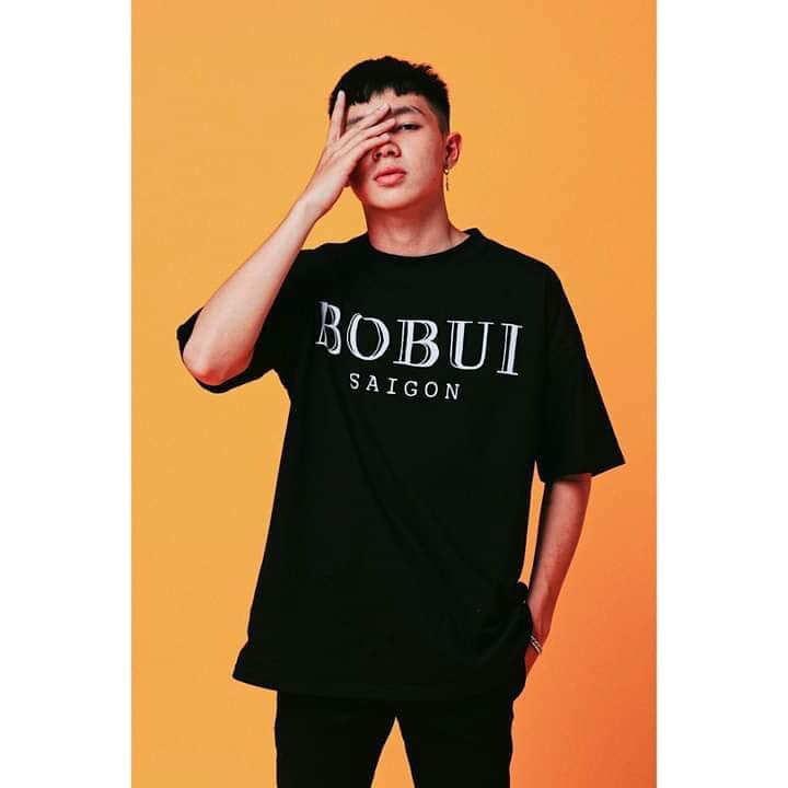 Bobui Saigon Basic Tee - Oversized Bobui Saigon Reflective T-Shirts ( Black - Pink - Red - Yellow - Light Blue ) - áo phông bobui phản quang unisex - áo thun bobui saigon phát sáng nam nữ chất cotton 100% đen đỏ hồng vàng xanh biển