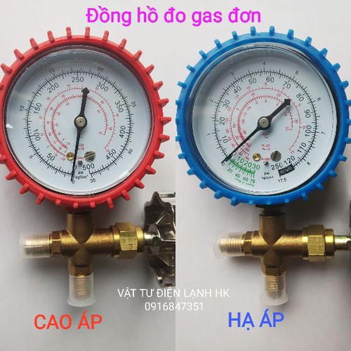 Đồng hồ đo nạp gas đơn Cao áp - Hạ áp