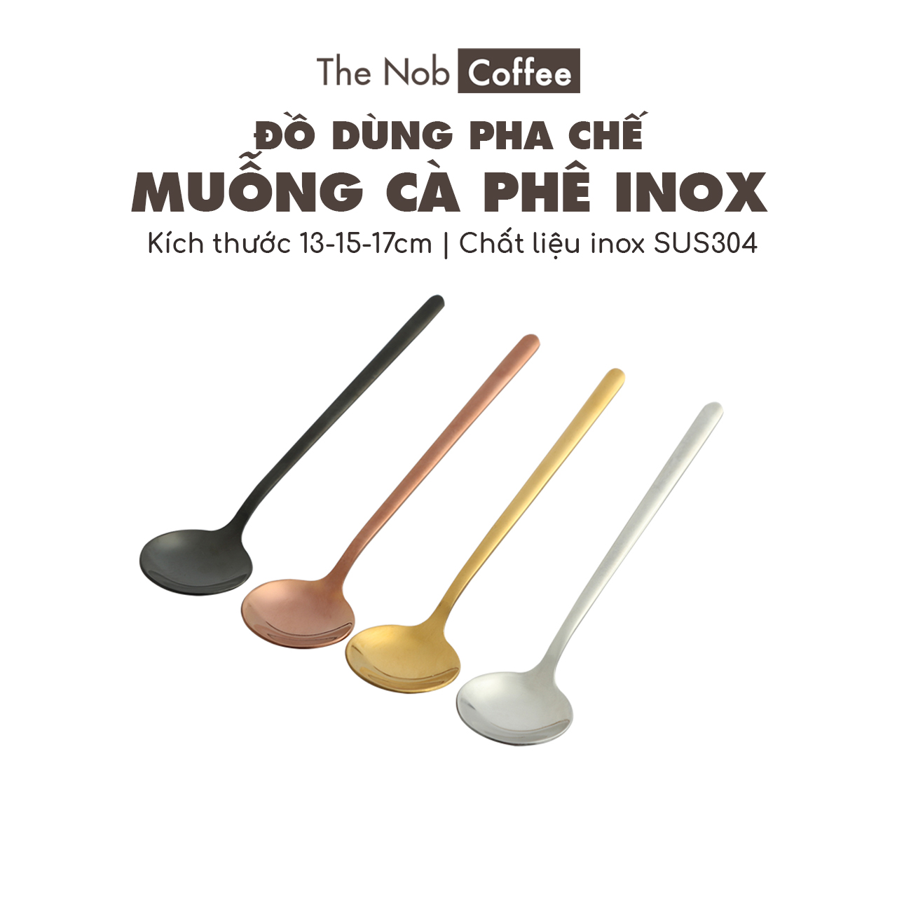 Muỗng cà phê inox 13-15-17cm | Muỗng cà phê pha chế