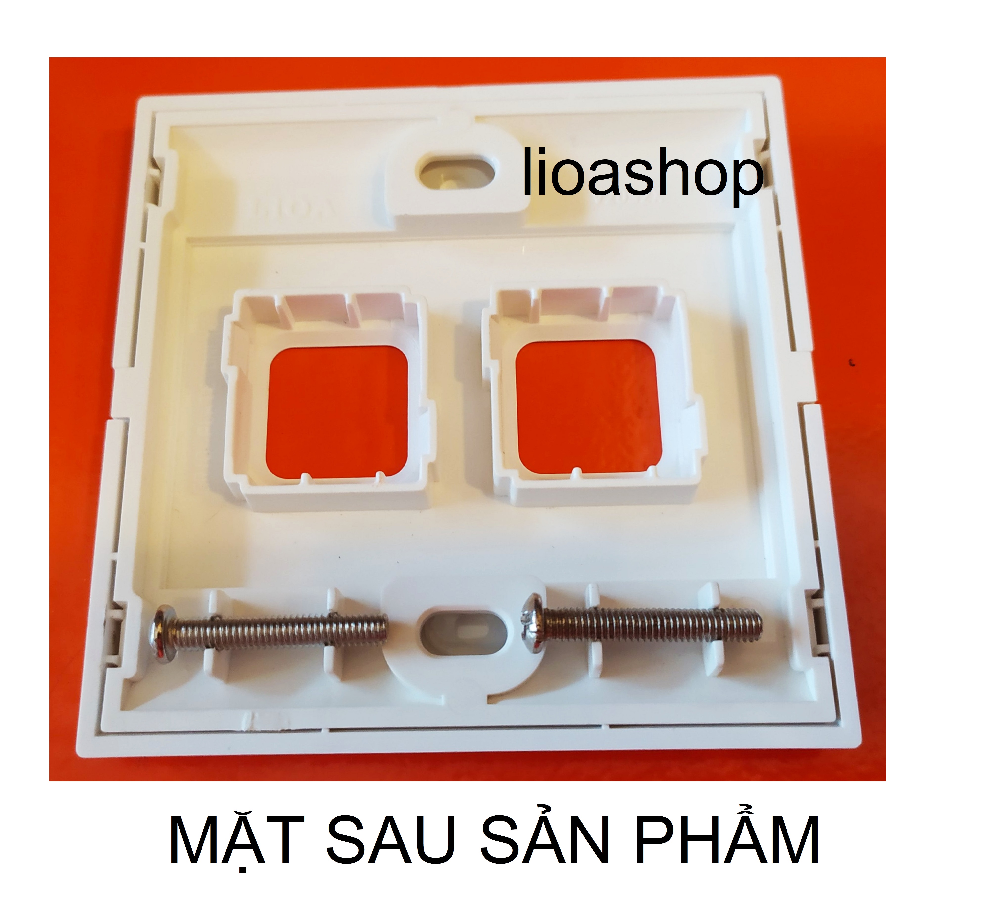 BỘ 2 MẶT 2 LỖ VUÔNG LiOA - HÌNH VUÔNG