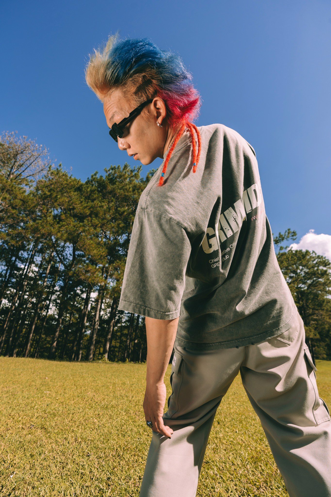 Grimm DC Áo Grimm DC Signature Destroyed collection | CCO PTD. tee // Grey