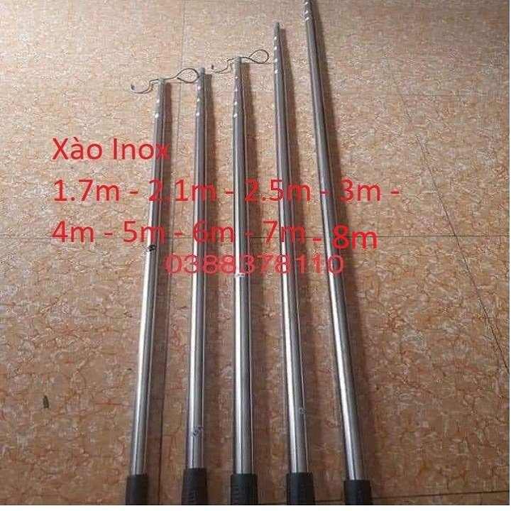 Xào rút inox kèm móc inox - cao cấp.........