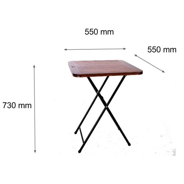 [HCM]BÀN VUÔNG 55CM XẾP CAFE CHÂN SẮT