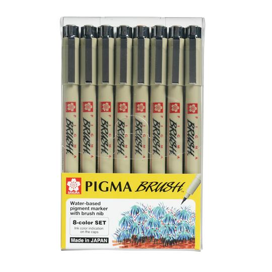 [HCM]BỘ 8 CÂY SAKURA PIGMA BRUSH FULL 8 MÀU