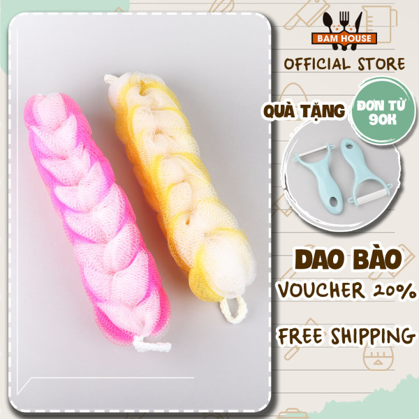 Bông tắm cọ dài Bam House tạo bọt tốt cao cấp BT01 – BamBam Store giá rẻ