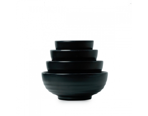[HCM]Tô Nhựa Melamine Tròn Đen Nhám