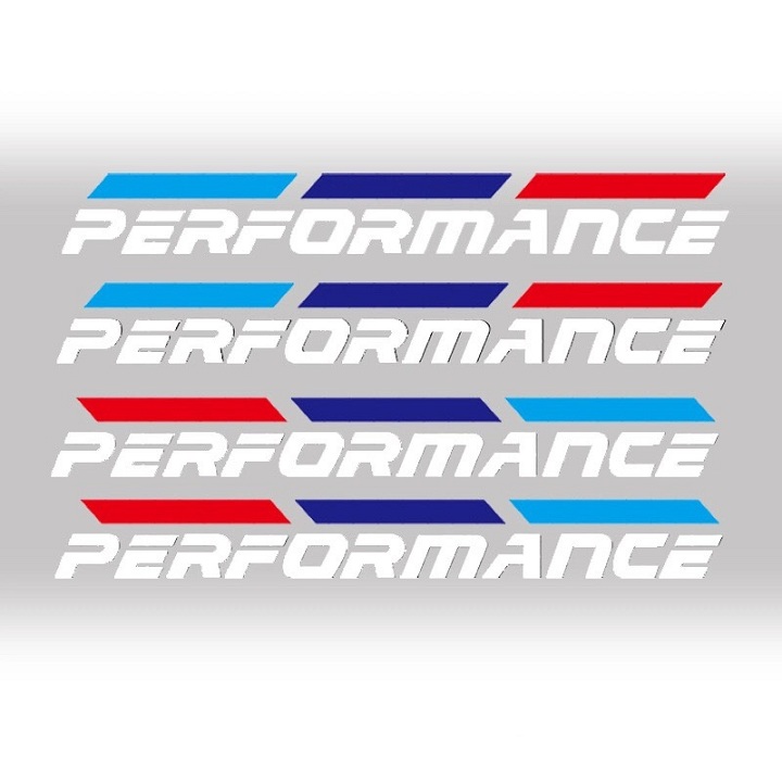 [HCM]Bộ 4 tem dán tay nắm cửa xe ô tô Performance 02