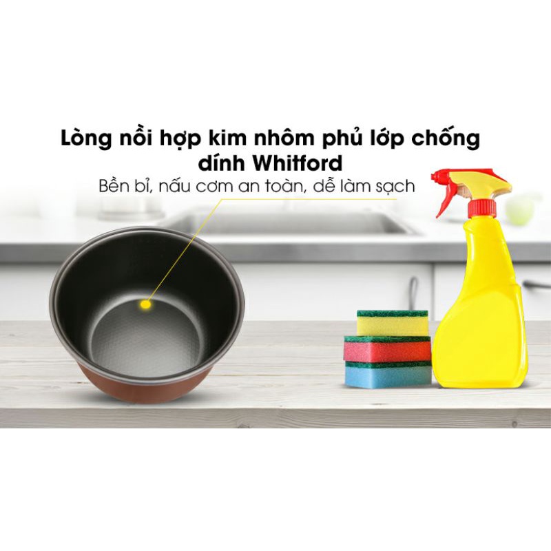 Nồi cơm nắp gài 1.8 lít SHD8607W
