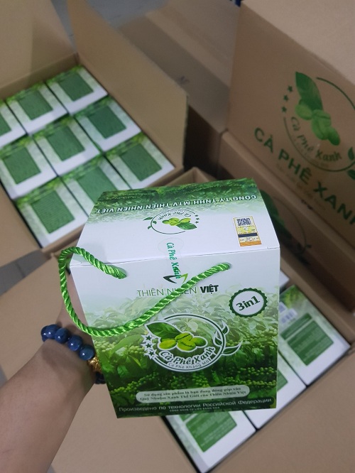 ( hàng cty giá sỉ ) COMBO 5 HỘP LỚN CÀ PHÊ XANH GIẢM CÂN ( MỖI HỘP 30 GÓI )