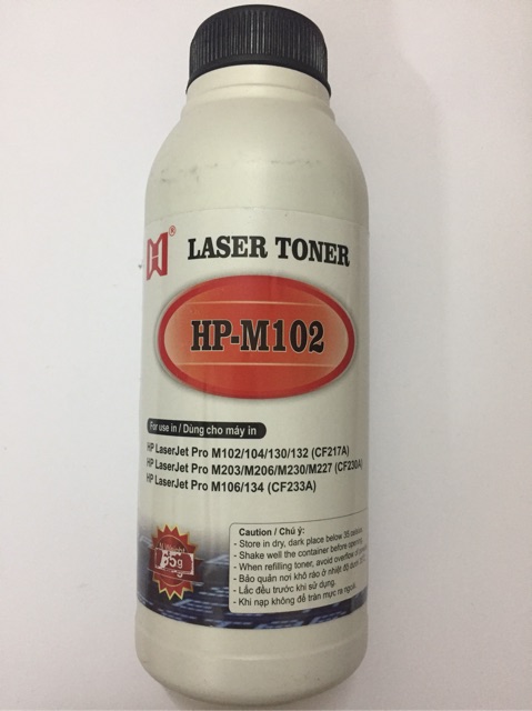 Combo 3 chai mực đổ máy  in laser HP Pro M102a (80G)