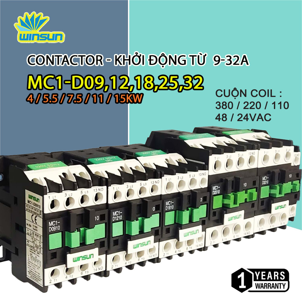 Contactor - Khởi Động Từ 9/12/18/25/32A (winsun)