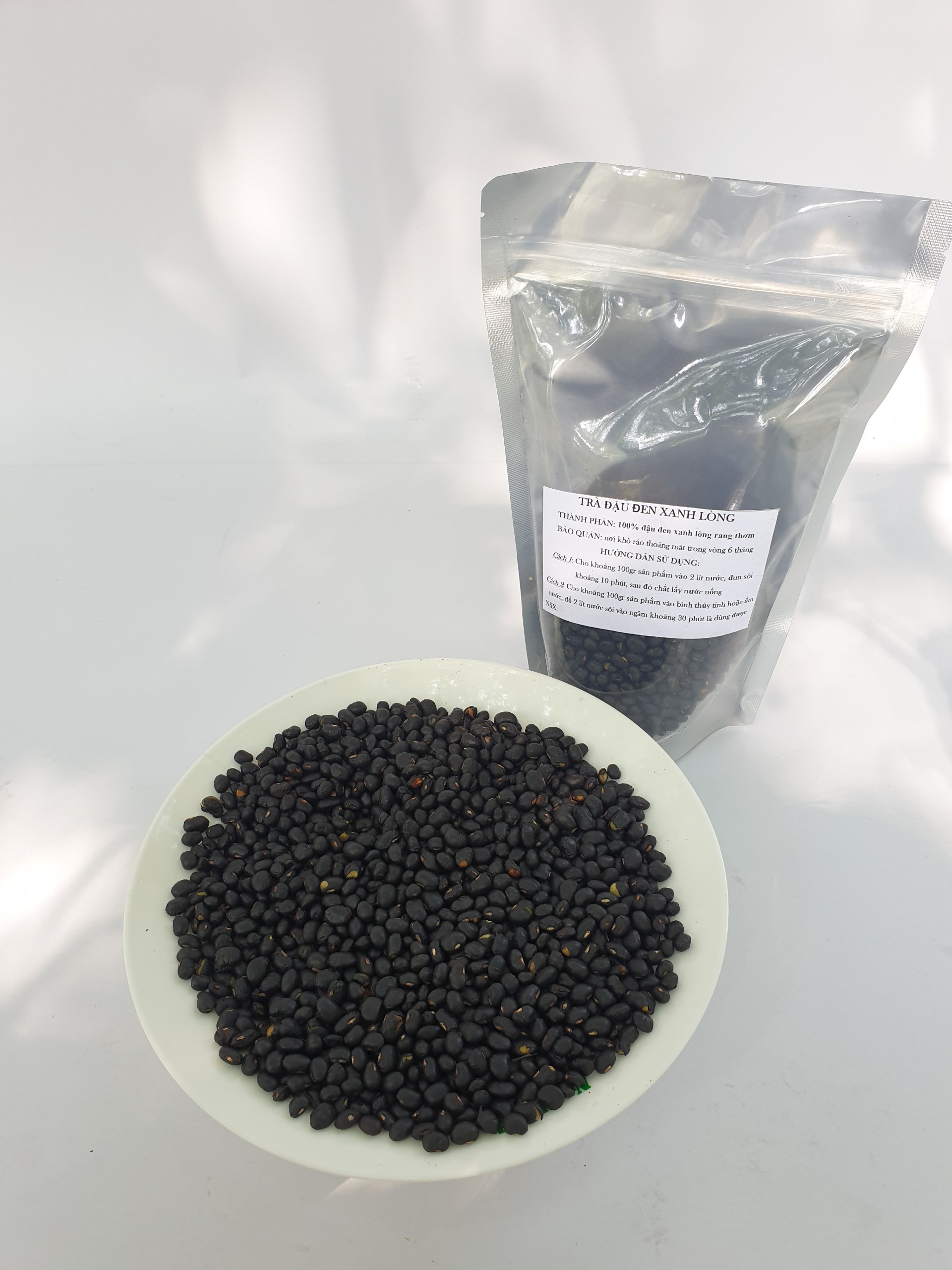 Trà đậu đen xanh lòng rang sẵn 500g/1kg