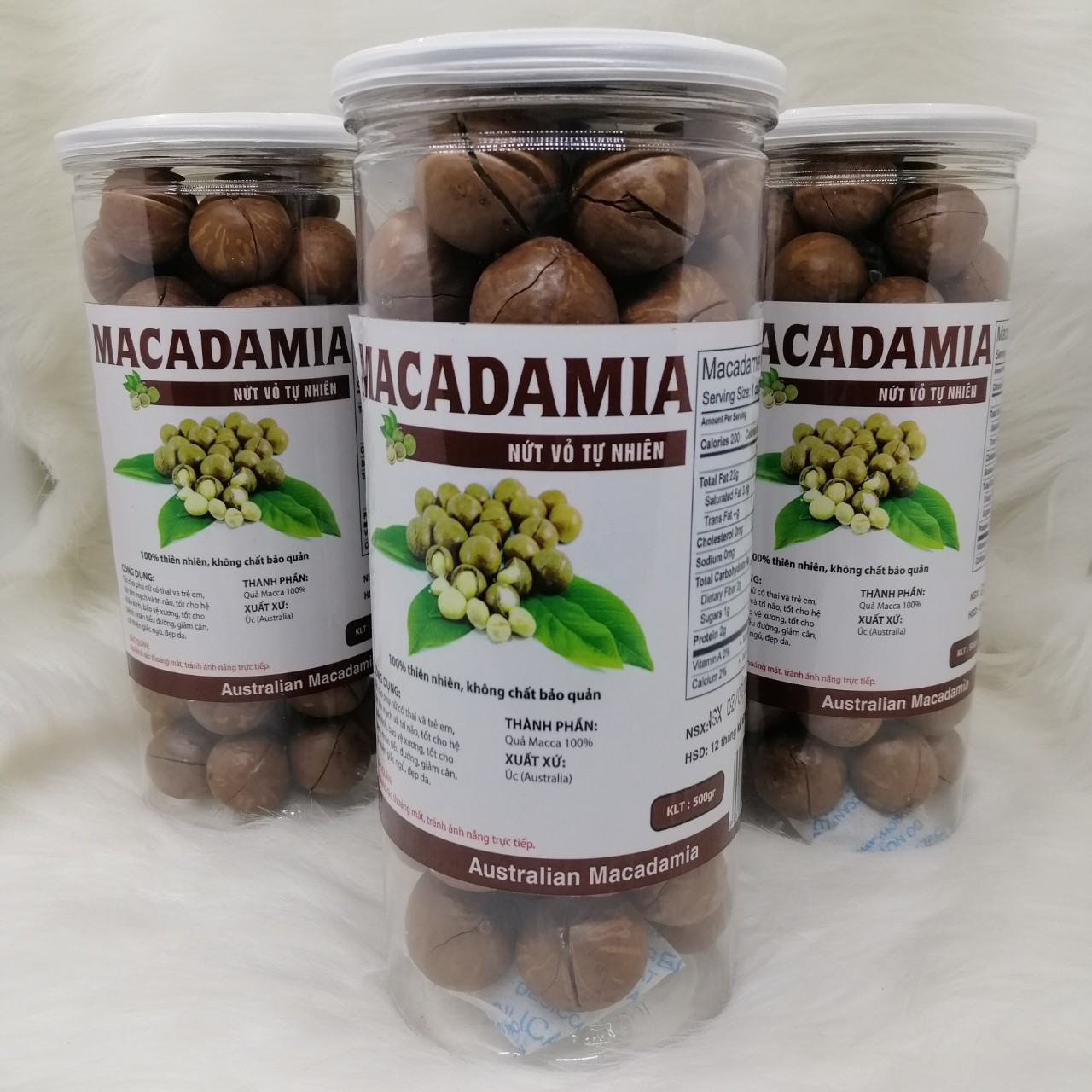 Hạt mắc ca úc nứt vỏ tự nhiên 500g macca, có đồ khui