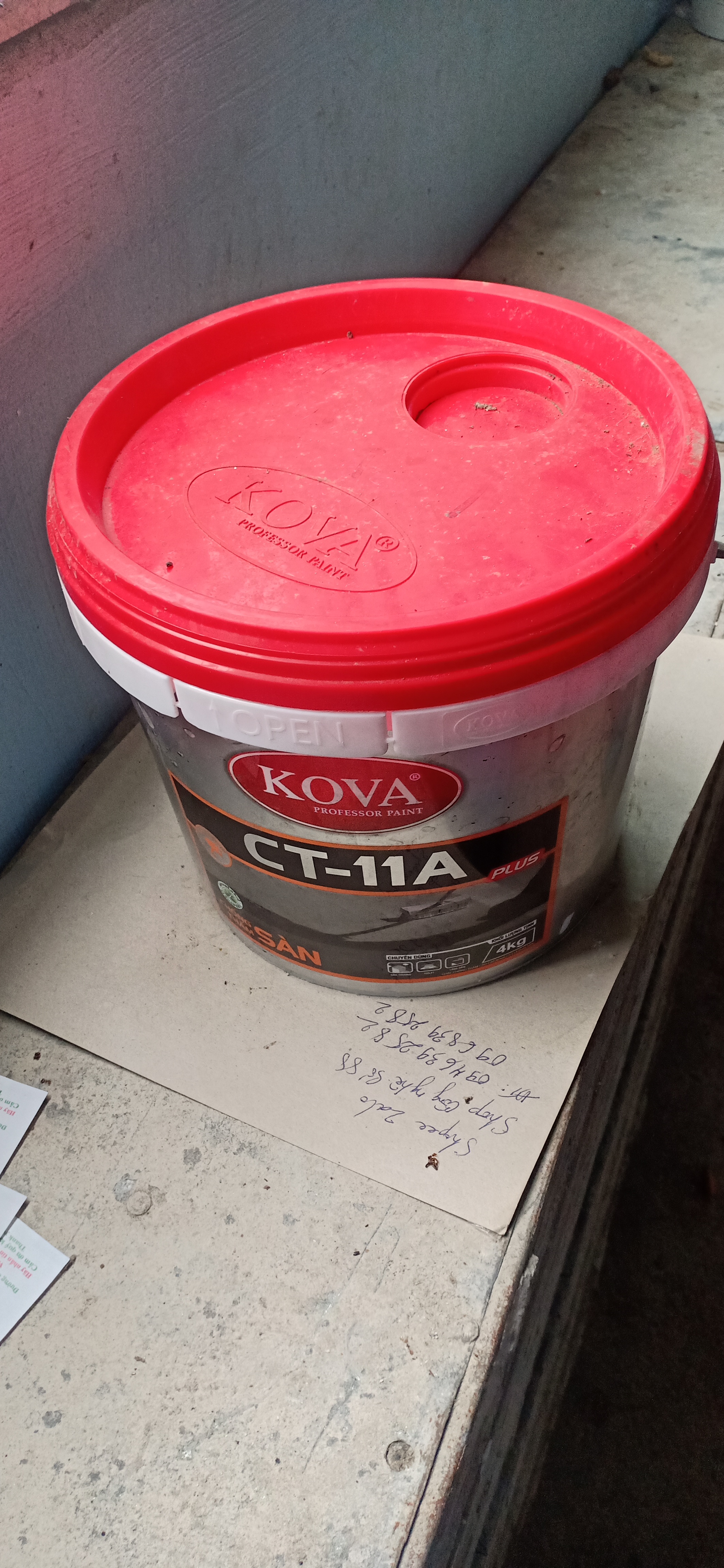 chống thấm sàn CT11A plus kova 4kg *SƠN KOVA chính hãng*