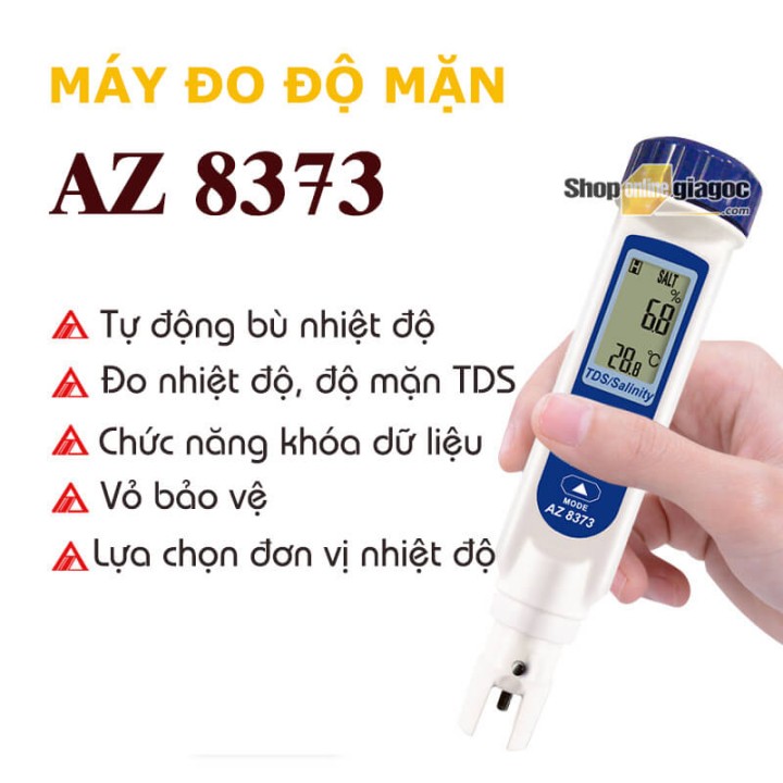 [TẶNG KÈM PIN] -  Bút Đo Độ Mặn Cầm Tay AZ 8373