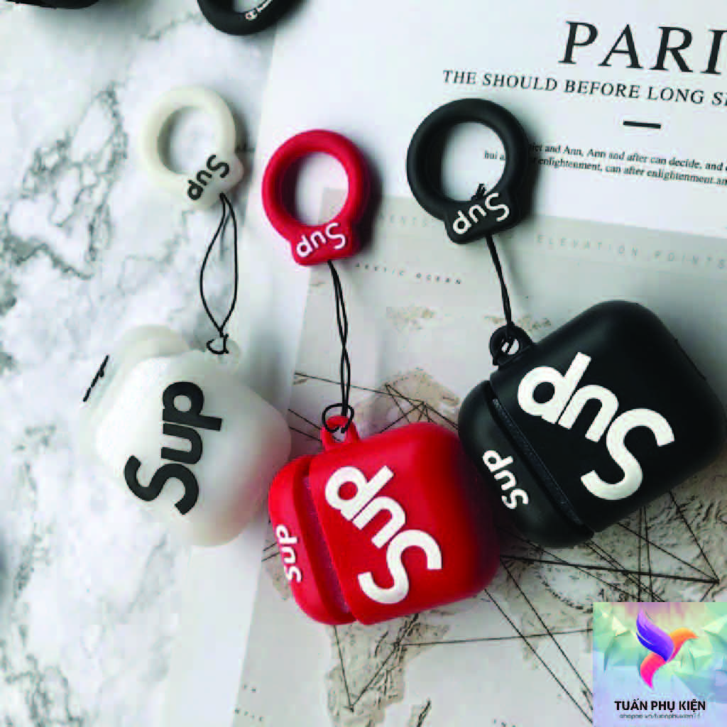 Airpods Case ⚡ Silicon Case Tai Nghe Không Dây Airpods 1/2/i12 hình Supreme