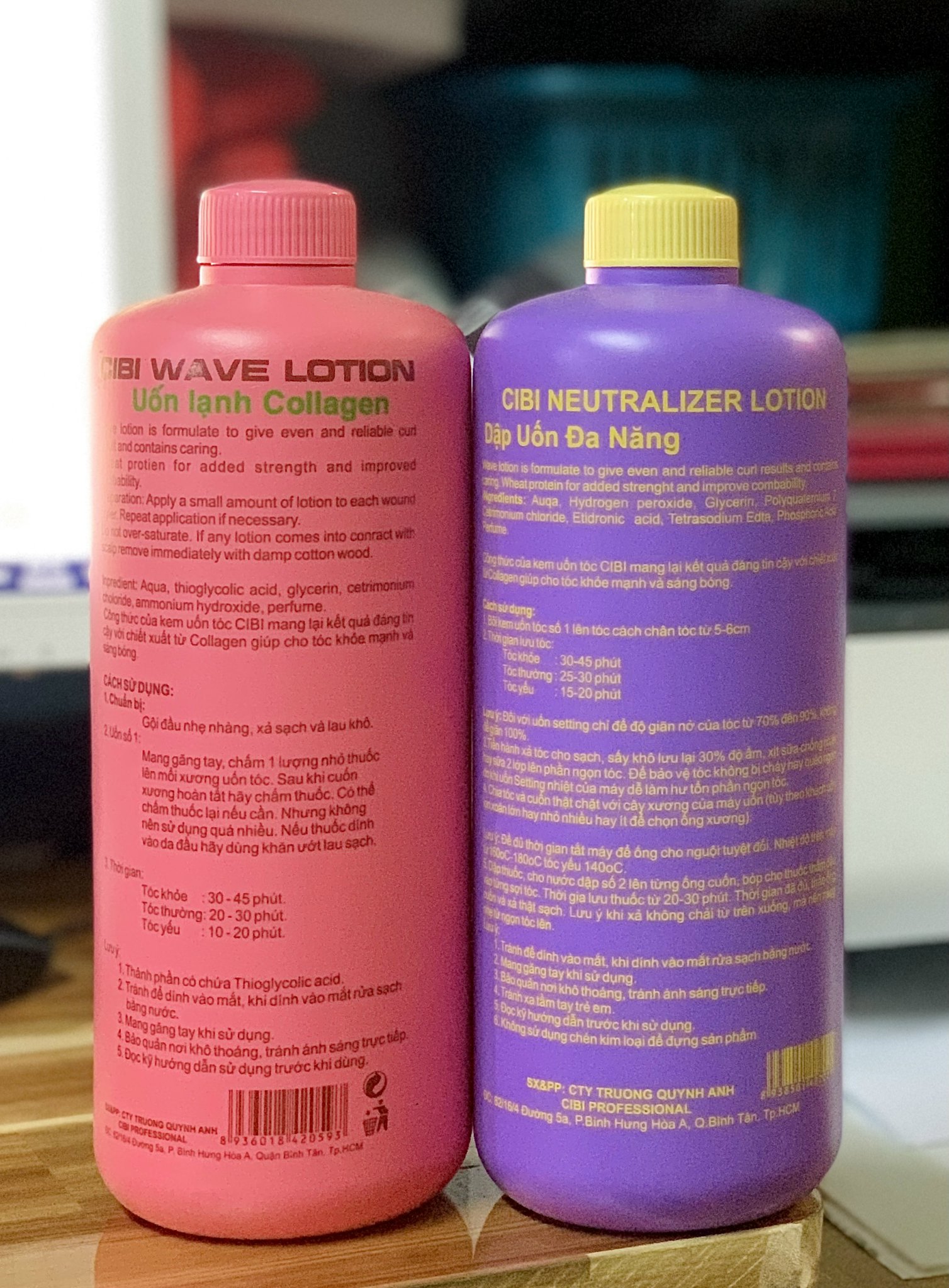 Uốn lạnh collagen Cibi 1000ml x 2