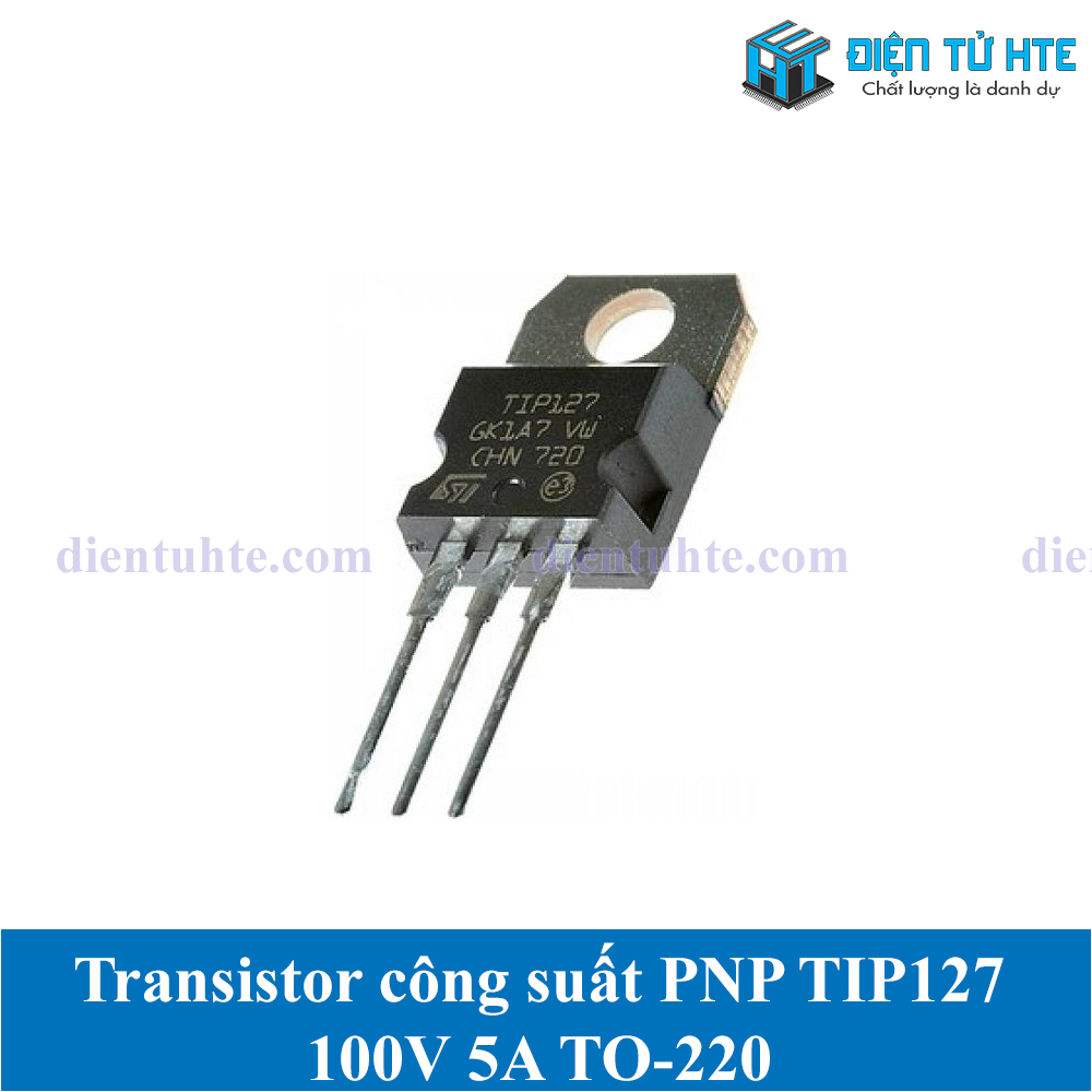 Combo 4 Transistor công suất PNP TIP127 100V 5A TO-220