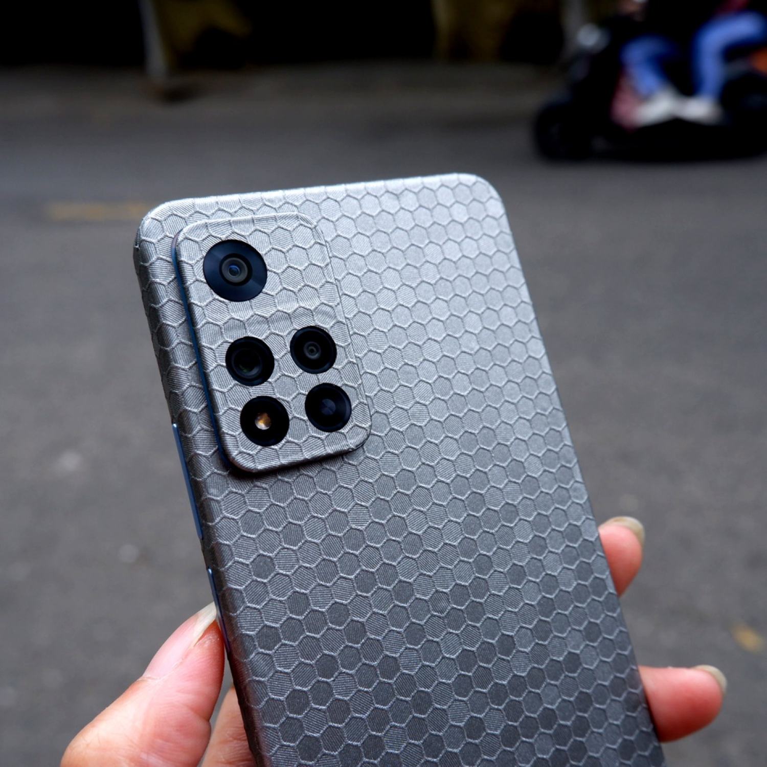 Miếng dán skin full lưng viền samsung Note 10 , Note 10 plus , note 20 , note 20 ultra honeycomb nhập khẩu
