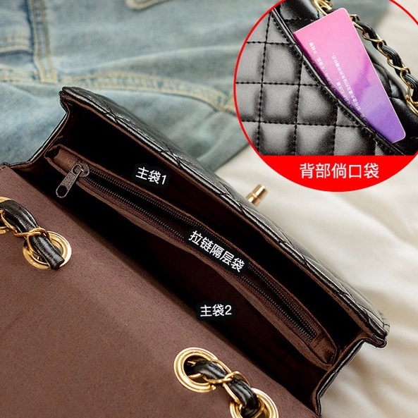 Túi xách nữ đeo chéo, túi đeo vai classic trần chỉ đi chơi phong cách đơn giản