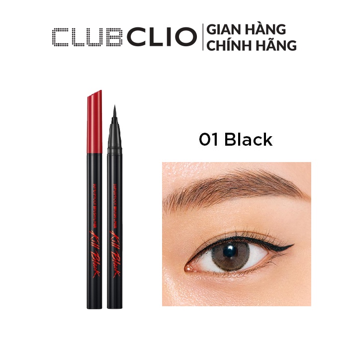 Bút Kẻ Viền Mắt Chống Trôi Clio Superproof Brush Liner 0.55ml