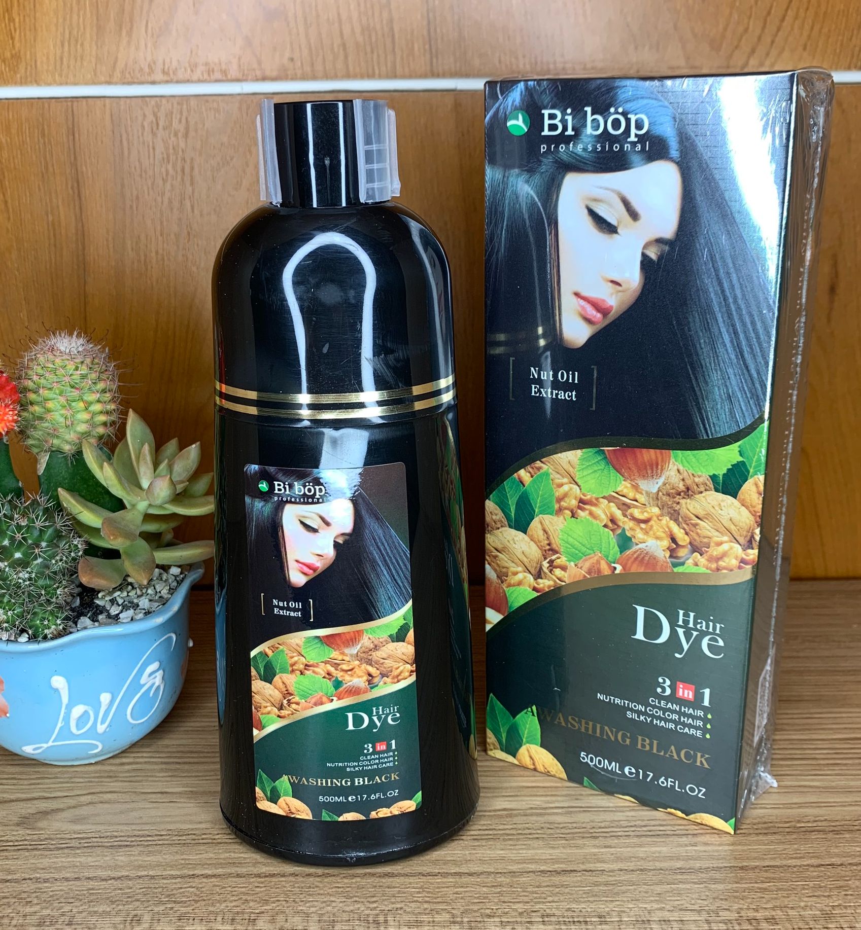 Dầu gội phủ tóc bạc bibop 500ml