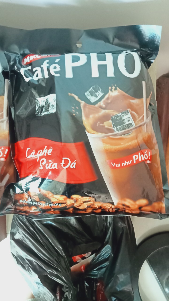 CÀ PHÊ PHỐ Cà phê sữa đá bịch 30 gói(date 08/2025)