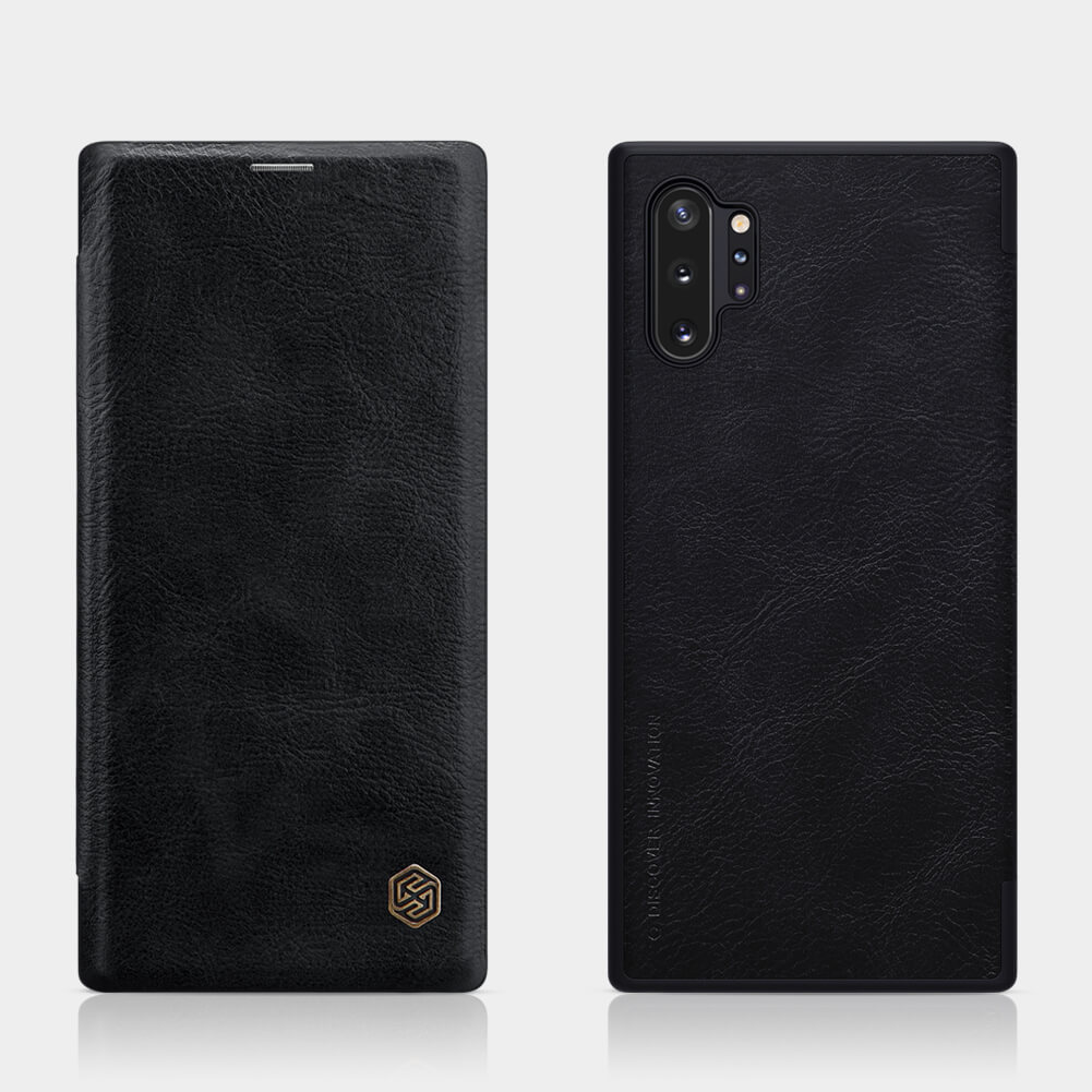 Bao da Samsung Galaxy Note 10 Plus Qin Nillkin da bò cao cấp