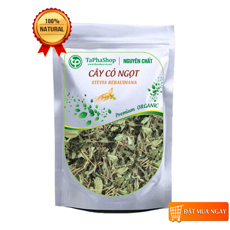 Cỏ ngọt thân lá sấy khô loại 1 Tấn Phát 1kg