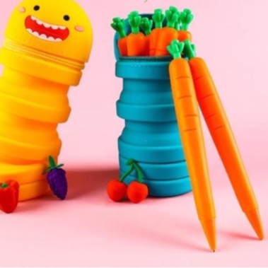 Bút Chì Bấm/ Bút Chì Kim Cà Rốt Độc Đáo Siêu Đáng Yêu