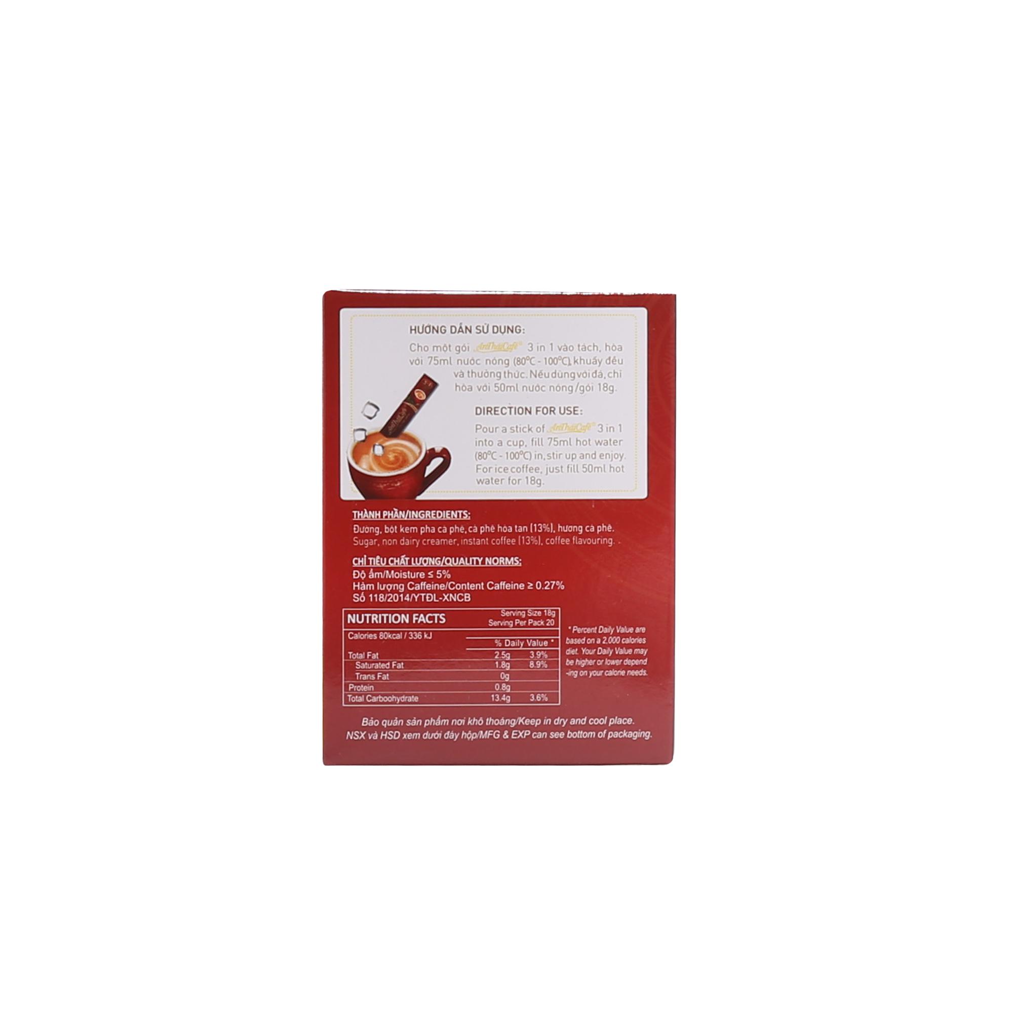 Cà Phê Sữa 3 trong 1 An Thái (Hộp 20 gói x 18gr) - AnTháiCafé
