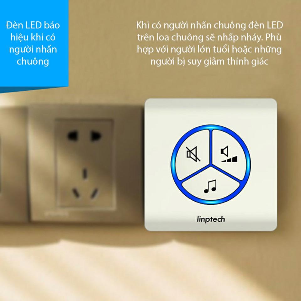 Chuông không dây không dùng pin chống nước LINPTECH LP100SW