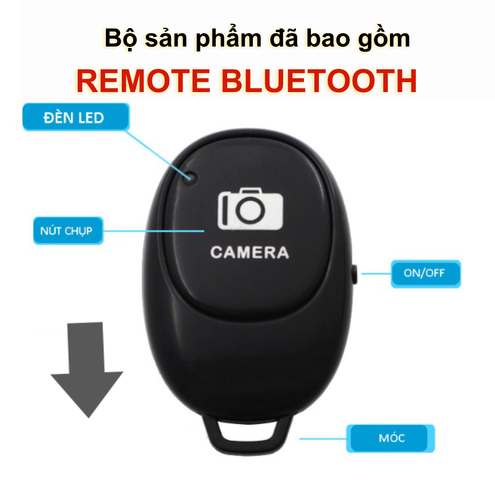 Chân máy ảnh tripod Yunteng VCT-668 (tặng kẹp điện thoại và remote bluetooth)