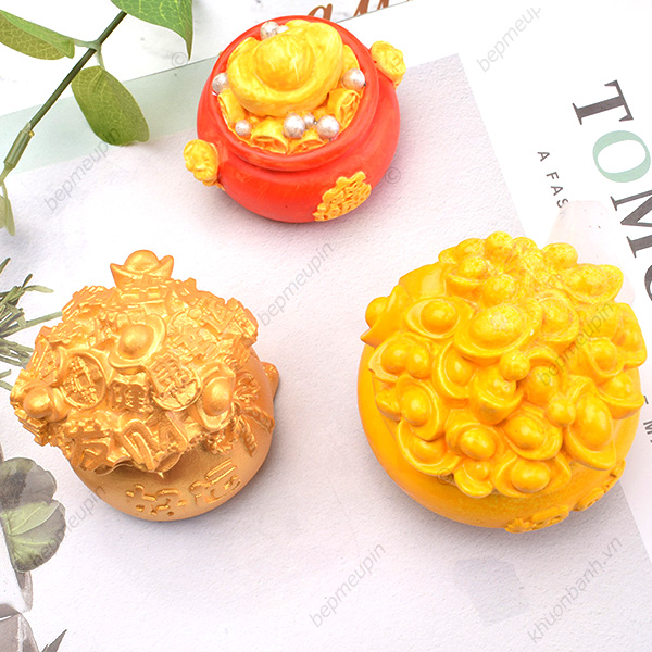 Khuôn silicon hũ vàng