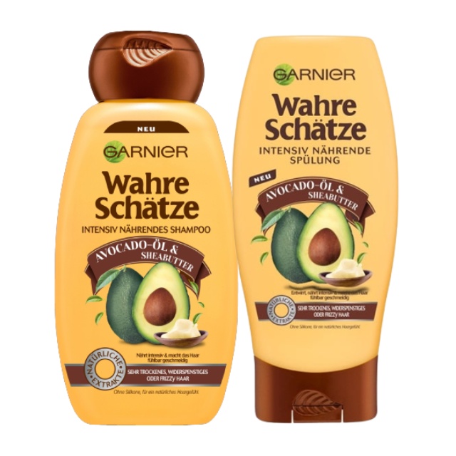 Dầu gội, kem ủ tóc Garnier Wahre Schatze - Hàng Đức