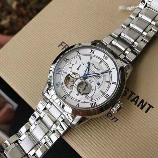 [HCM] watches male strap metal machine mechanical BUL0VA 96a118 size 42mm fullbox Đồng Hunan water resistant watches men luxury