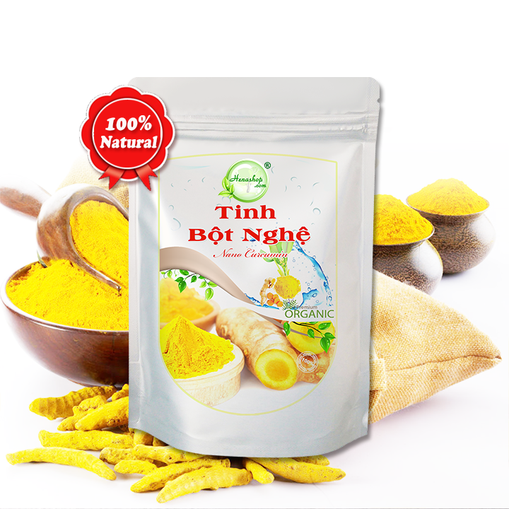 Tinh Bột Nghệ Henashop 100gr - Giảm thâm nám sạm da