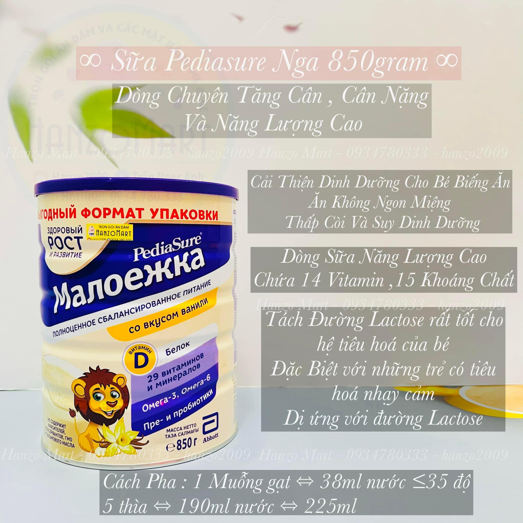 Sữa Pediasure Nga dạng bột 850gr