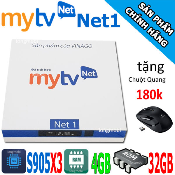 MytvNet 1 2020 Amlogic S905x3 Ram 4GB/32GB Kèm Điều Khiển Giọng Nói Tặng Chuột