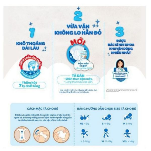 [Date 2024] Tã bỉm dán Huggies L 68 miếng, L68
