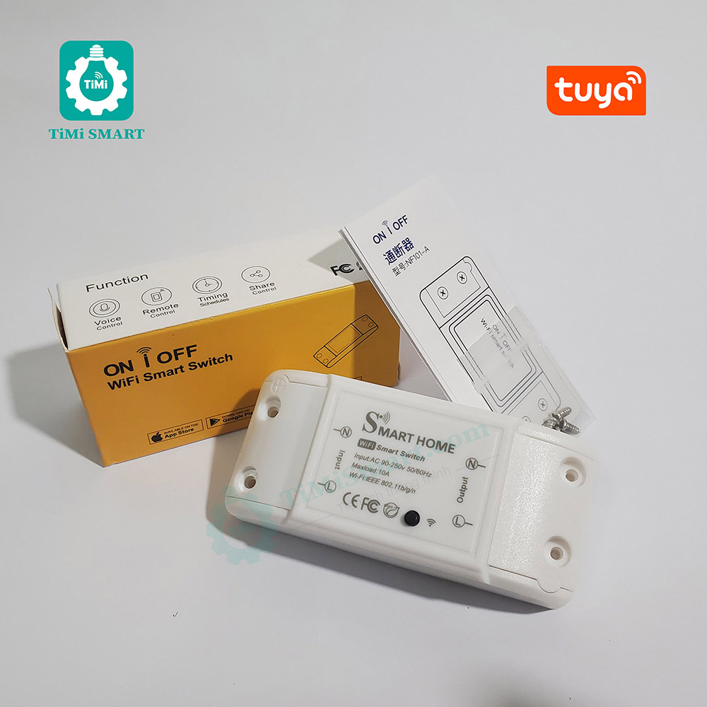 Công Tắc Wifi Điều Khiển Từ Xa Tuya Smart Basic